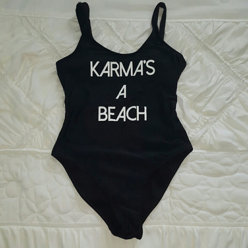 Black swimsuit
